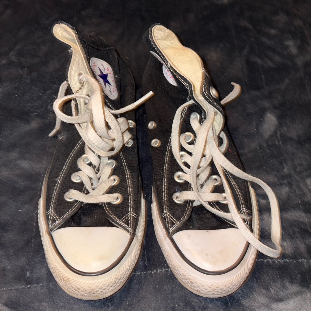 Converse Black and White High-Top Sneakers